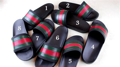 how to spot fake gucci flipflop|faux gucci flip flops.